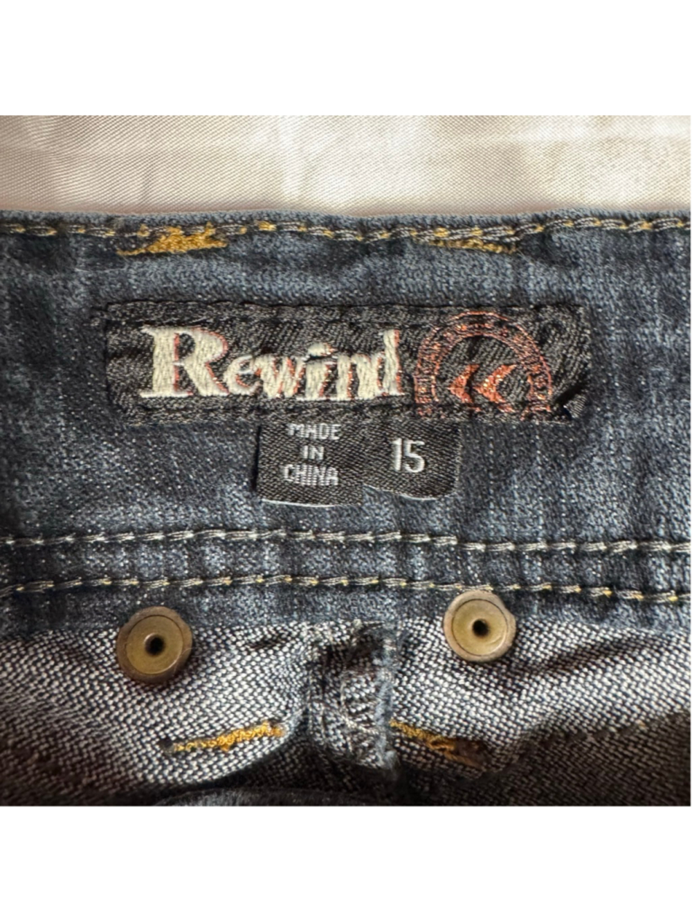Juniors Rewind Ankle & Cropped Jeans Size 15 Dark Blue - Picture 3 of 9